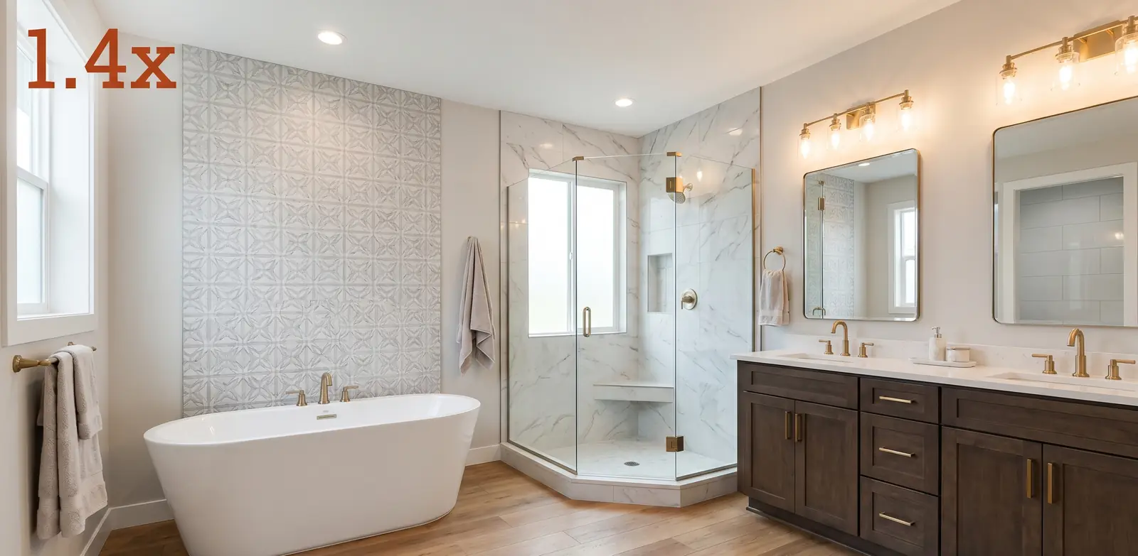 Why your bathroom photos look smaller than the room